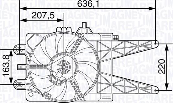 Magneti Marelli 069422478010 - Вентилятор, охолодження двигуна autozip.com.ua