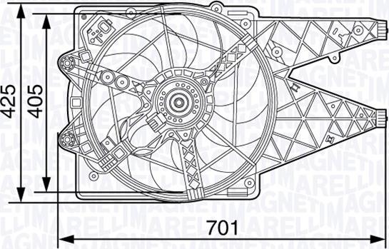 Magneti Marelli 069422472010 - Вентилятор, охолодження двигуна autozip.com.ua