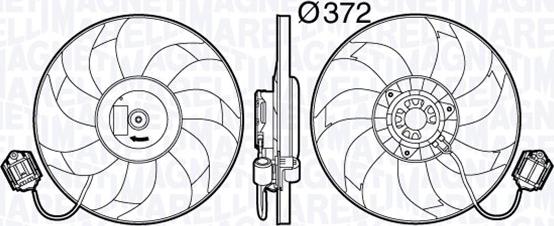 Magneti Marelli 069422588010 - Вентилятор, охолодження двигуна autozip.com.ua