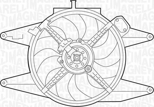 Magneti Marelli 069422042010 - Вентилятор, охолодження двигуна autozip.com.ua