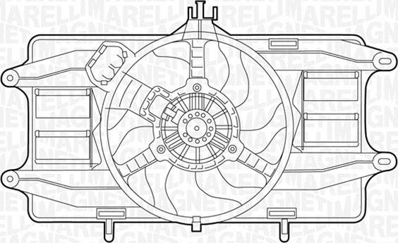 Magneti Marelli 069422024010 - Вентилятор, охолодження двигуна autozip.com.ua