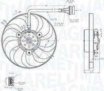 Magneti Marelli 069422883010 - Вентилятор, охолодження двигуна autozip.com.ua