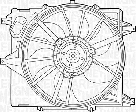 Magneti Marelli 069422345010 - Вентилятор, охолодження двигуна autozip.com.ua