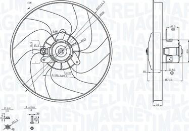 Magneti Marelli 069422756010 - Вентилятор, охолодження двигуна autozip.com.ua