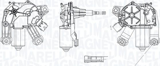 Magneti Marelli 064072700010 - Двигун склоочисника autozip.com.ua