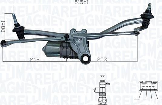 Magneti Marelli 064351745010 - Система очищення вікон autozip.com.ua