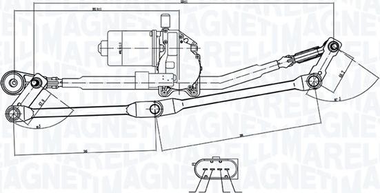 Magneti Marelli 064351765010 - Система очищення вікон autozip.com.ua