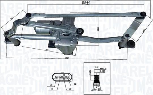 Magneti Marelli 064351762010 - Система очищення вікон autozip.com.ua
