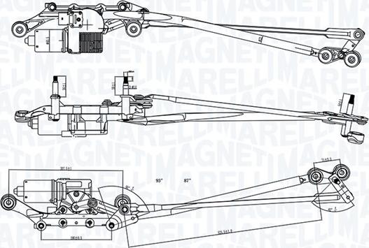 Magneti Marelli 064351731010 - Система очищення вікон autozip.com.ua