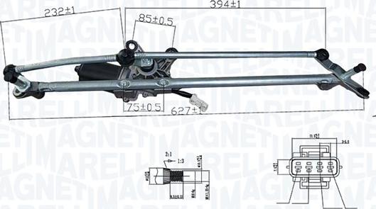 Magneti Marelli 064376900010 - Система очищення вікон autozip.com.ua