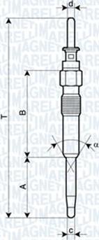 Magneti Marelli 060900460606 - Свічка розжарювання autozip.com.ua