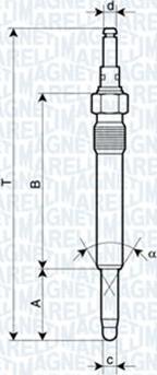 Magneti Marelli 062900003304 - Свічка розжарювання autozip.com.ua