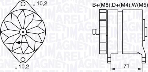 Magneti Marelli 063534681240 - Генератор autozip.com.ua