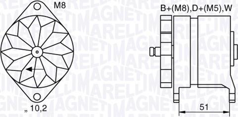 Magneti Marelli 063534882060 - Генератор autozip.com.ua