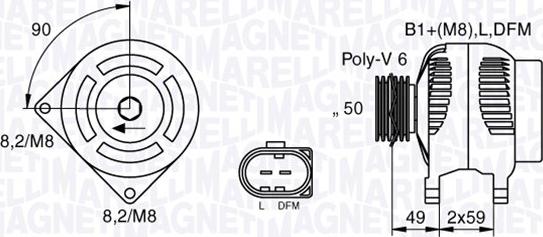 Magneti Marelli 063533250130 - Генератор autozip.com.ua