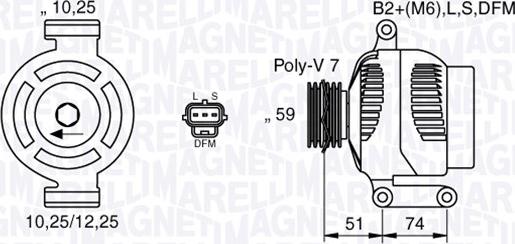 Magneti Marelli 063533251000 - Генератор autozip.com.ua