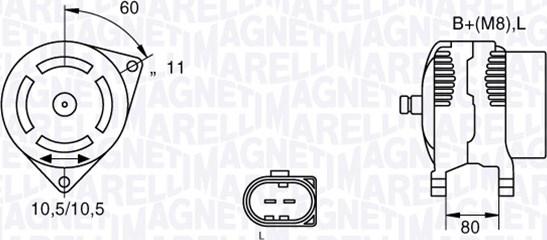 Magneti Marelli 063533251220 - Генератор autozip.com.ua