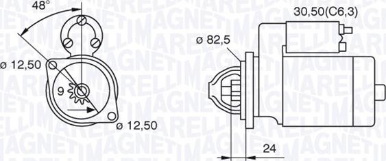 Magneti Marelli 063521090470 - Стартер autozip.com.ua