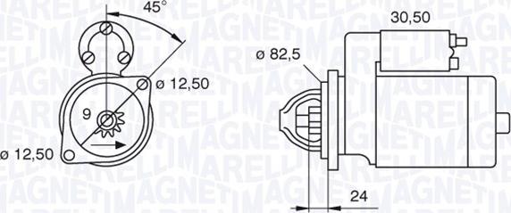 Magneti Marelli 063521090120 - Стартер autozip.com.ua