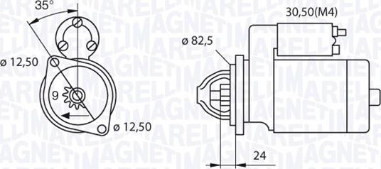 Magneti Marelli 063521093570 - Стартер autozip.com.ua