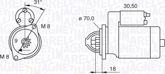 Magneti Marelli 063521060140 - Стартер autozip.com.ua