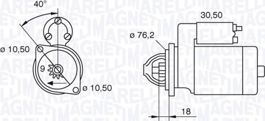 Magneti Marelli 063521070620 - Стартер autozip.com.ua