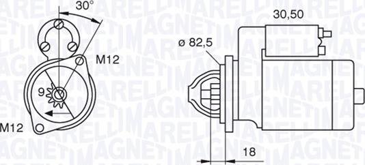 Magneti Marelli 063521101060 - Стартер autozip.com.ua