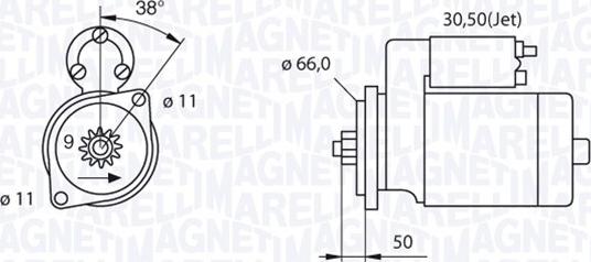 Magneti Marelli 063521240220 - Стартер autozip.com.ua