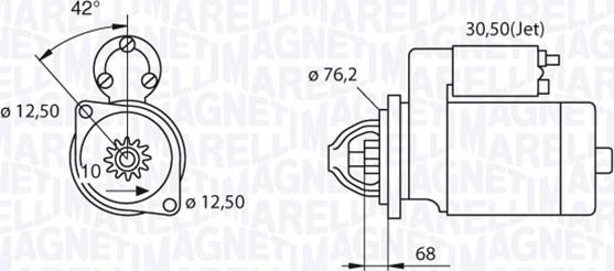 Magneti Marelli 063521250480 - Стартер autozip.com.ua