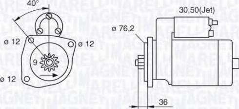 Magneti Marelli 063521250350 - Стартер autozip.com.ua