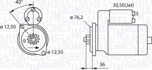 Magneti Marelli 063521210280 - Стартер autozip.com.ua