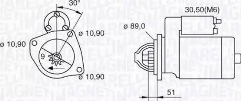 Magneti Marelli 063523683090 - Стартер autozip.com.ua