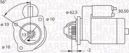 Magneti Marelli 063523624010 - Стартер autozip.com.ua