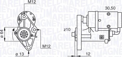 Magneti Marelli 063522616010 - Стартер autozip.com.ua