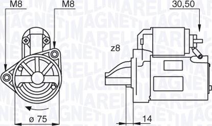 Magneti Marelli 063522611010 - Стартер autozip.com.ua