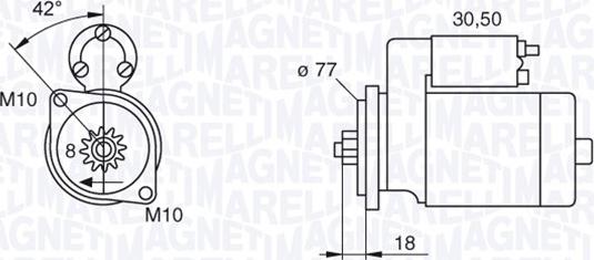 Magneti Marelli 063522626010 - Стартер autozip.com.ua