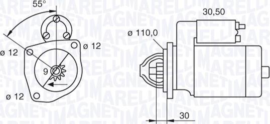 Magneti Marelli 063522235040 - Стартер autozip.com.ua