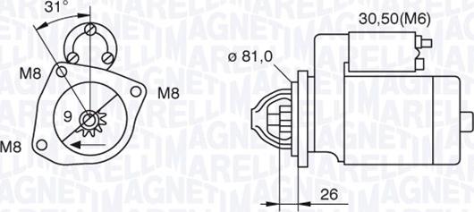 Magneti Marelli 063522230130 - Стартер autozip.com.ua