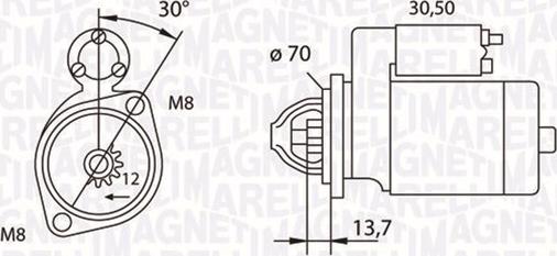 Magneti Marelli 063191007010 - Стартер autozip.com.ua