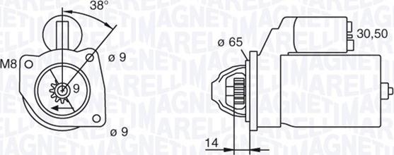 Magneti Marelli 063101015010 - Стартер autozip.com.ua