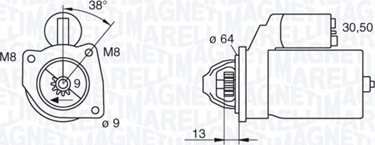 Magneti Marelli 063101021010 - Стартер autozip.com.ua