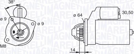 Magneti Marelli 063102003010 - Стартер autozip.com.ua