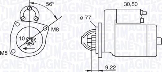 Magneti Marelli 063187001010 - Стартер autozip.com.ua