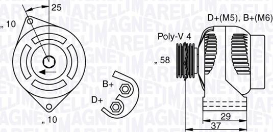 Magneti Marelli 063341658010 - Генератор autozip.com.ua