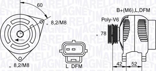 Magneti Marelli 063341711010 - Генератор autozip.com.ua