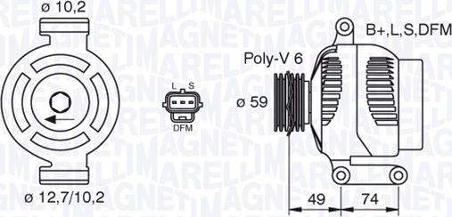 Magneti Marelli 063380004010 - Генератор autozip.com.ua