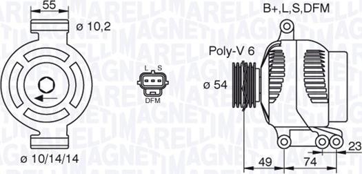 Magneti Marelli 063730012010 - Генератор autozip.com.ua