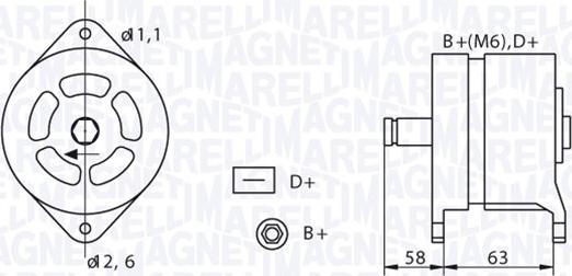 Magneti Marelli 063320049010 - Генератор autozip.com.ua