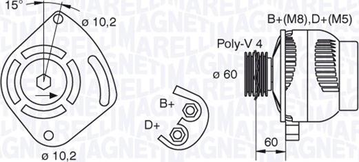 Magneti Marelli 063321604010 - Генератор autozip.com.ua