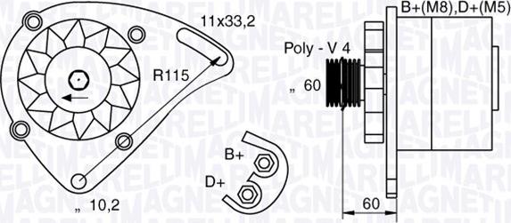 Magneti Marelli 063321600010 - Генератор autozip.com.ua